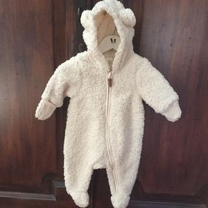 H&M Baby Infant Sherpa Fleece Lined Bunting - sz 2-4m